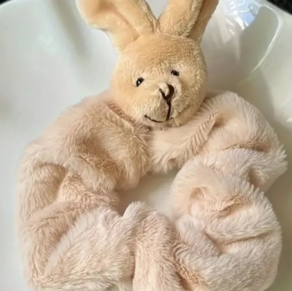 4 Soft Animal Scrunchies New - Picture 4 of 5